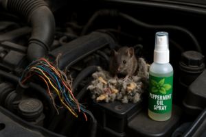 car engine rodent damage